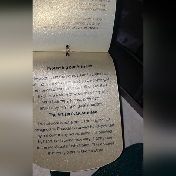 Anuschka Butterfly Keychain NWT - Picture 9 of 11